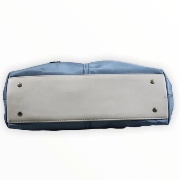 Blue COACH PURSE | Baby Blue and White | Med NWOT - Picture 3 of 9